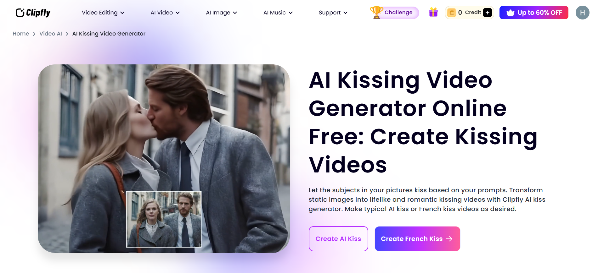 clipfly kiss generator