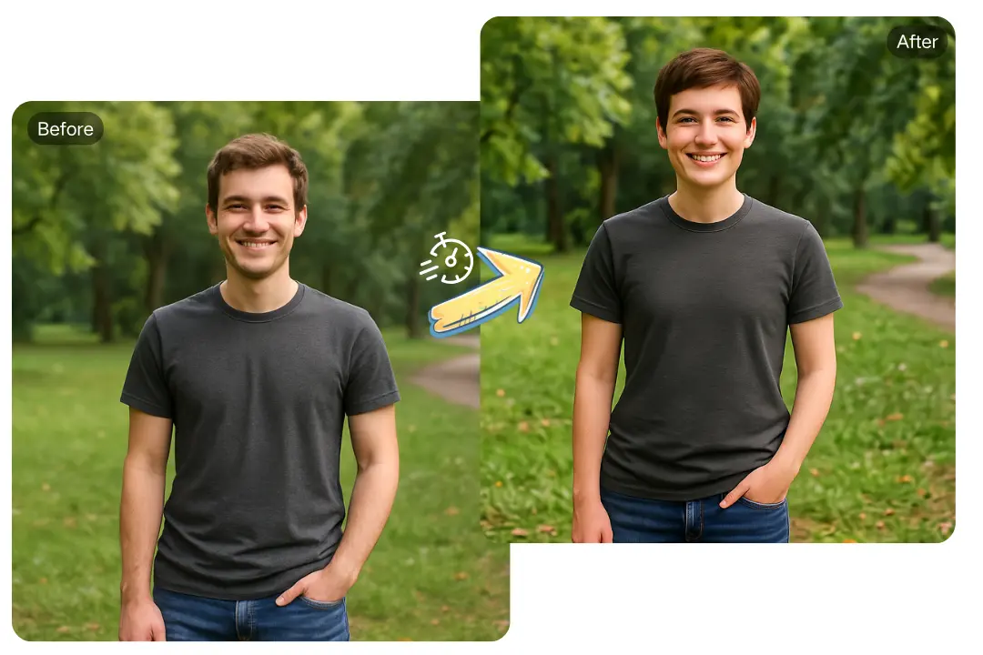 AI Photo Gender Swap