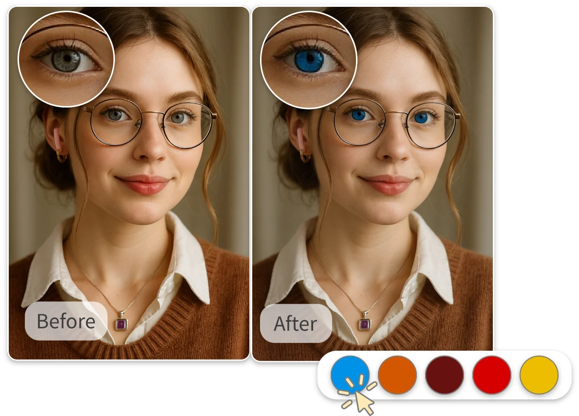Change Eye Color AI Instantly and Naturally