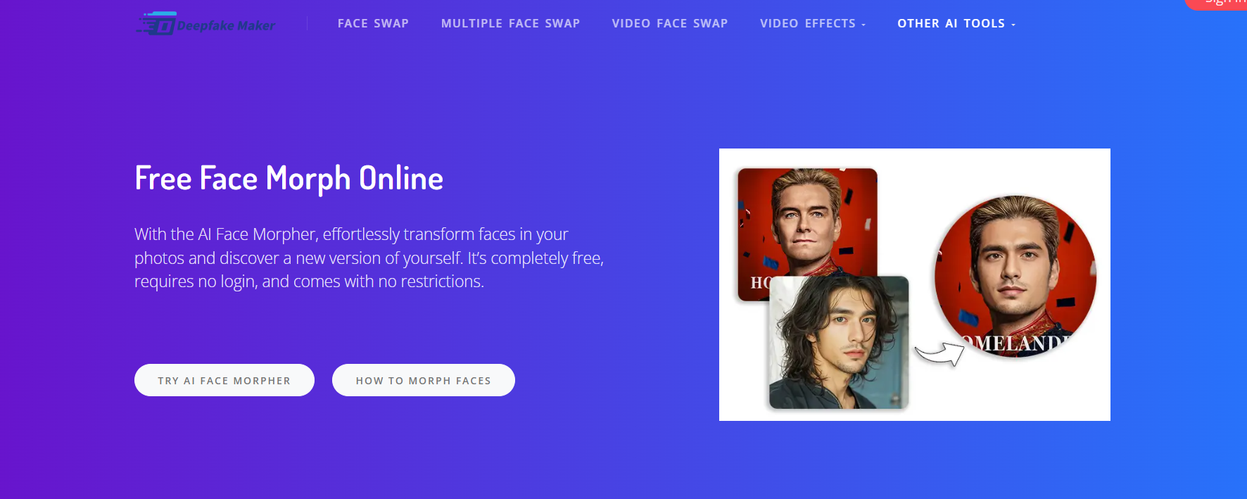 Free Face Morph Online