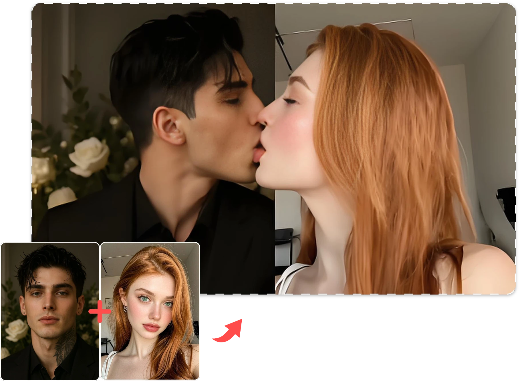 Go Viral on TikTok with Custom AI French Kiss Clips