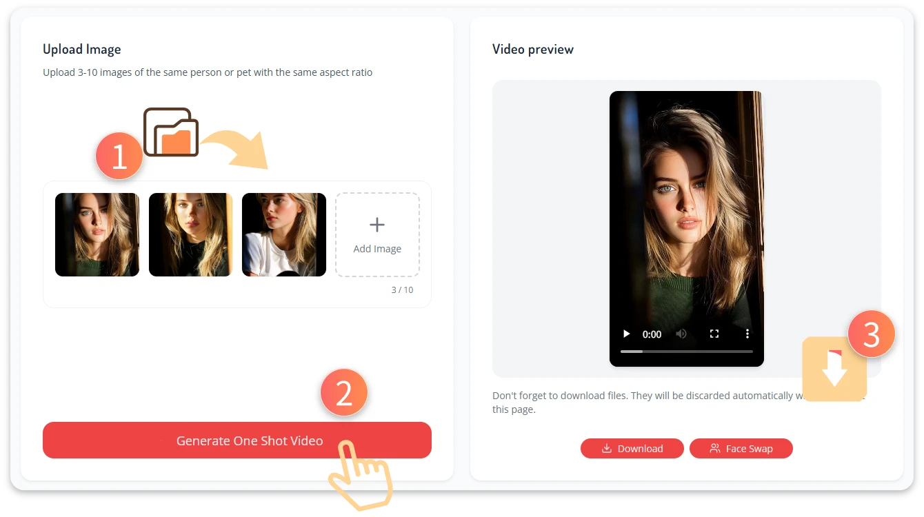 How to Use the One Shot Video Generator