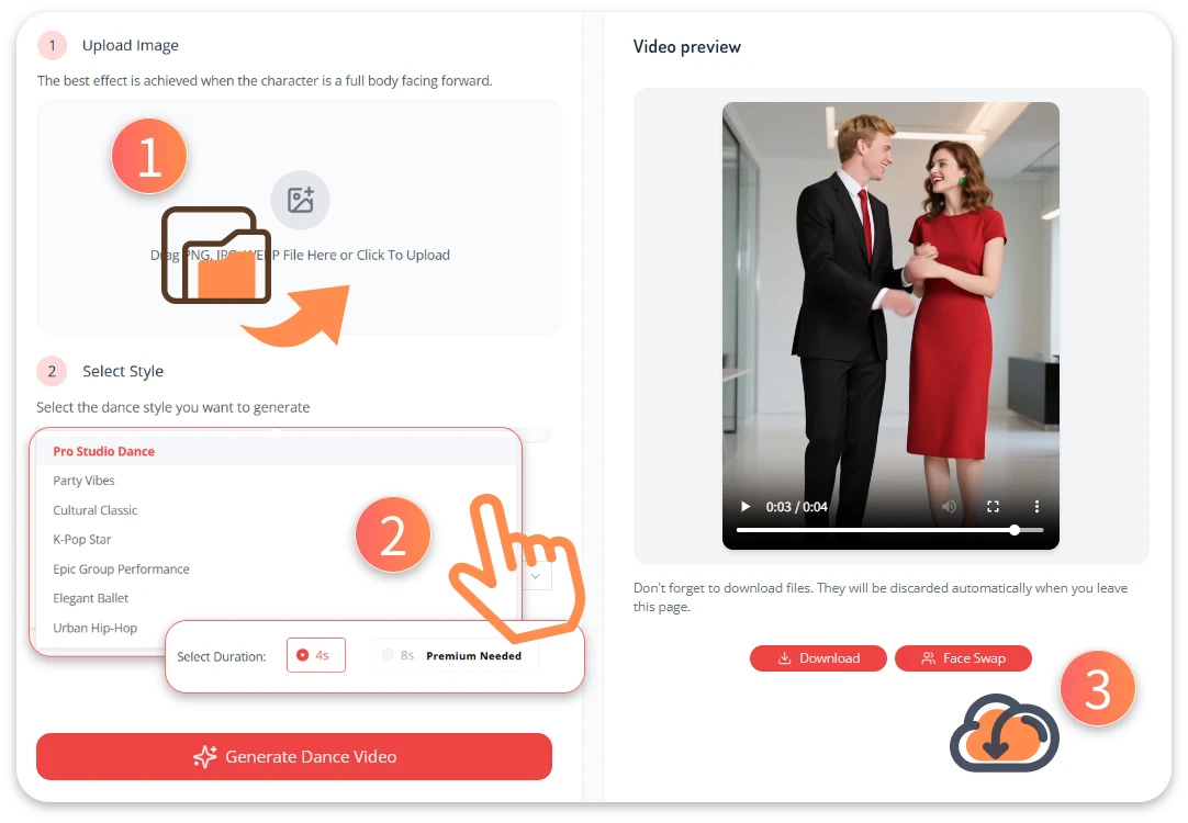 How to Use the AI Dance Video Generator in 3 Simple Steps