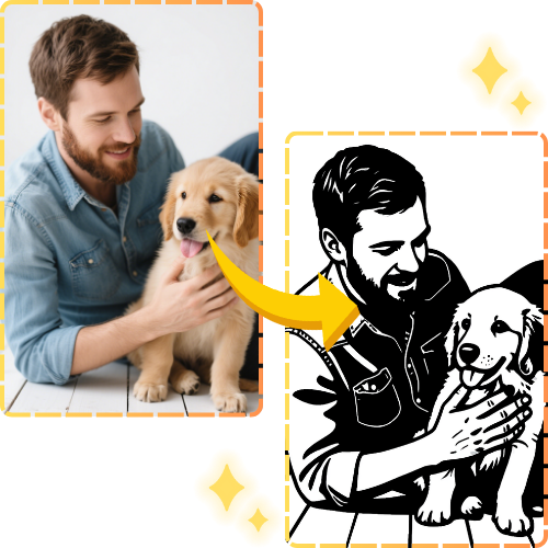 Stencil Maker: Create Stunning Black-and-White Stencils in One Click
