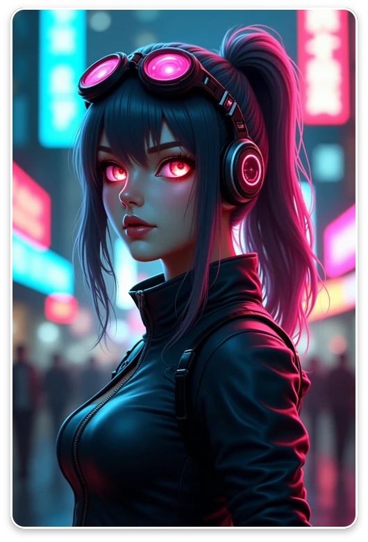 Futuristic Cyberpunk Girl