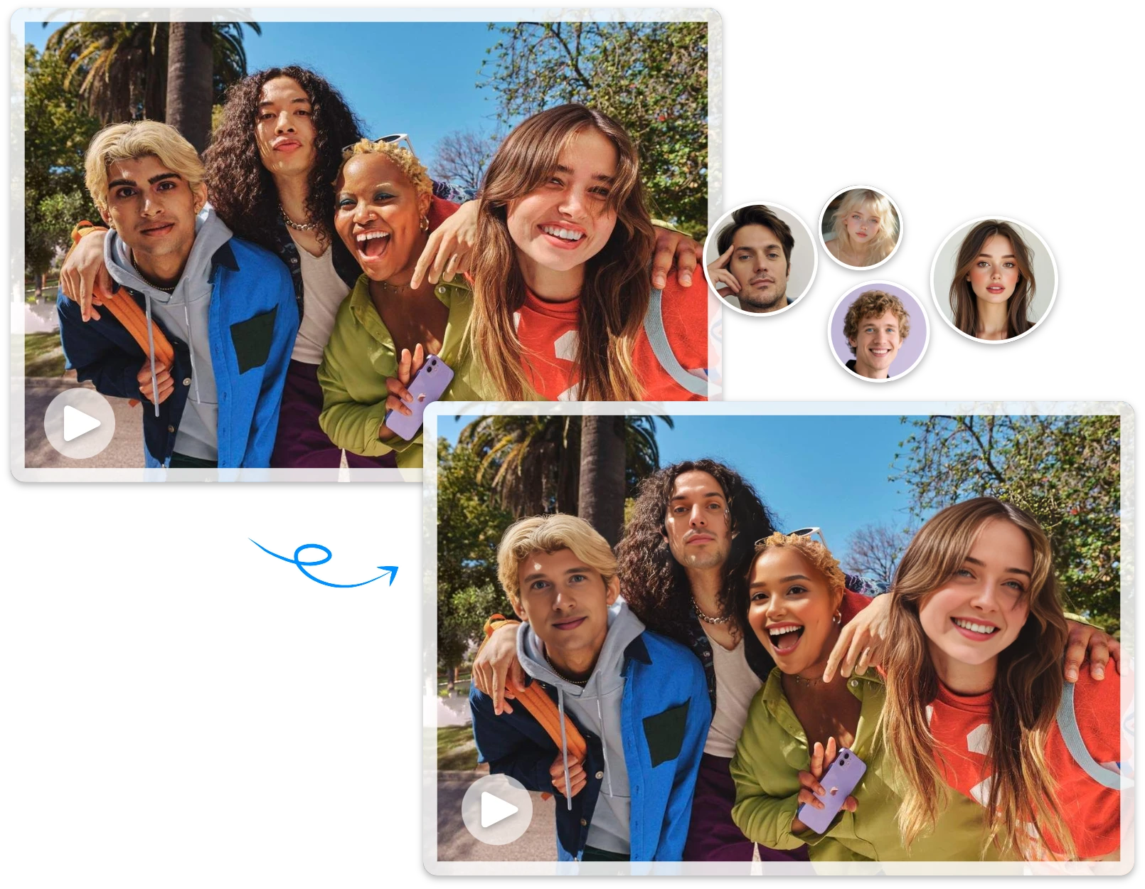 Create Multiple Face Swap Video Online