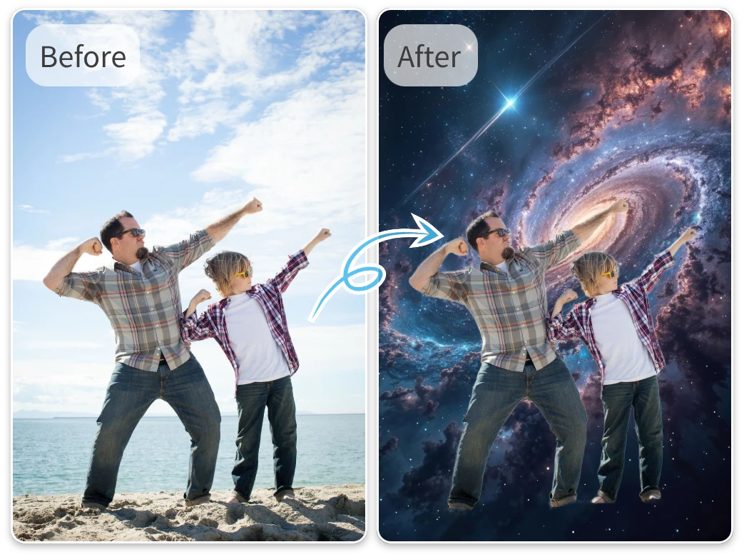 Personalize Family Memories with AI Background Changer