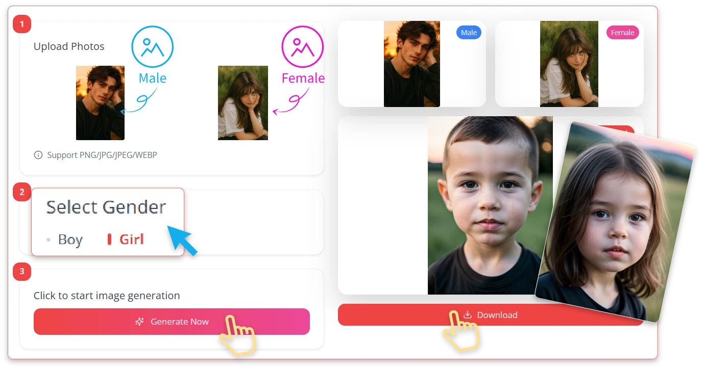 AI Baby Generator Step-by-Step: From Parent Photos to AI Baby