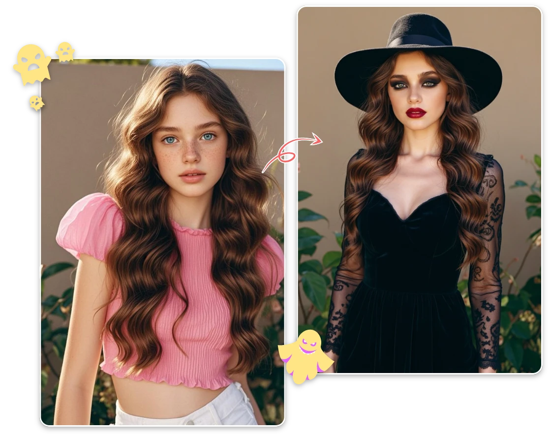 Try Wacky Witch Hats Without the Messy Hair!