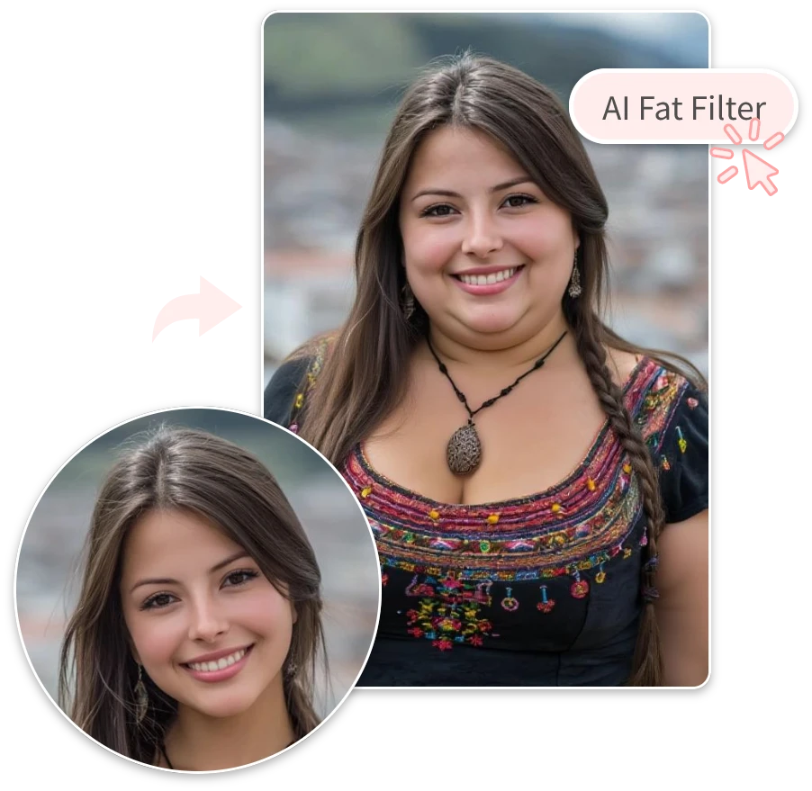 Turn Any Selfie into a Chubby, Funny Face with AI Fat Filter