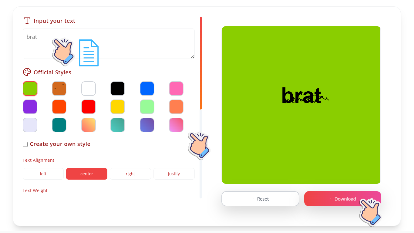 How to Use Our Brat Generator in 3 Easy Steps