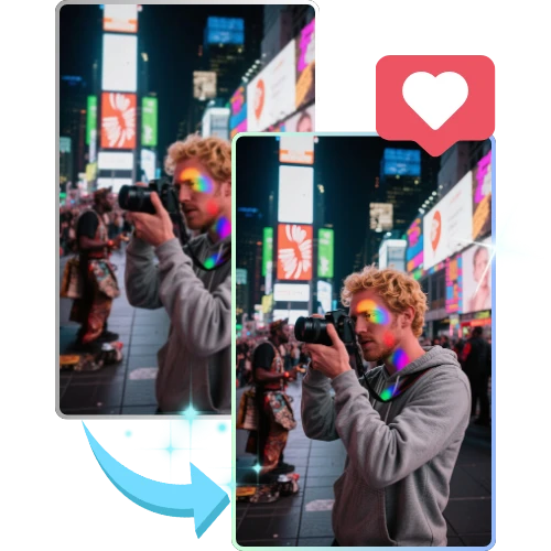 Sharpen Image and Picture Repair for Social Media Creators by AI Blur Remover